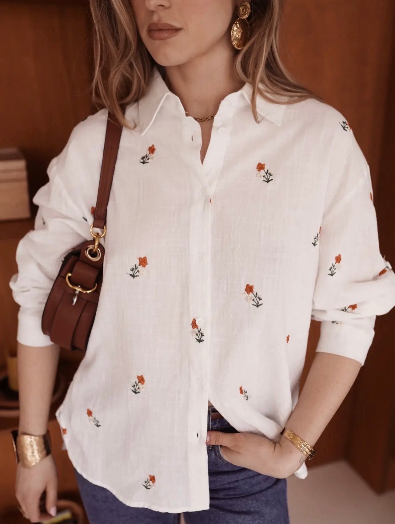 Floral Button Blouse