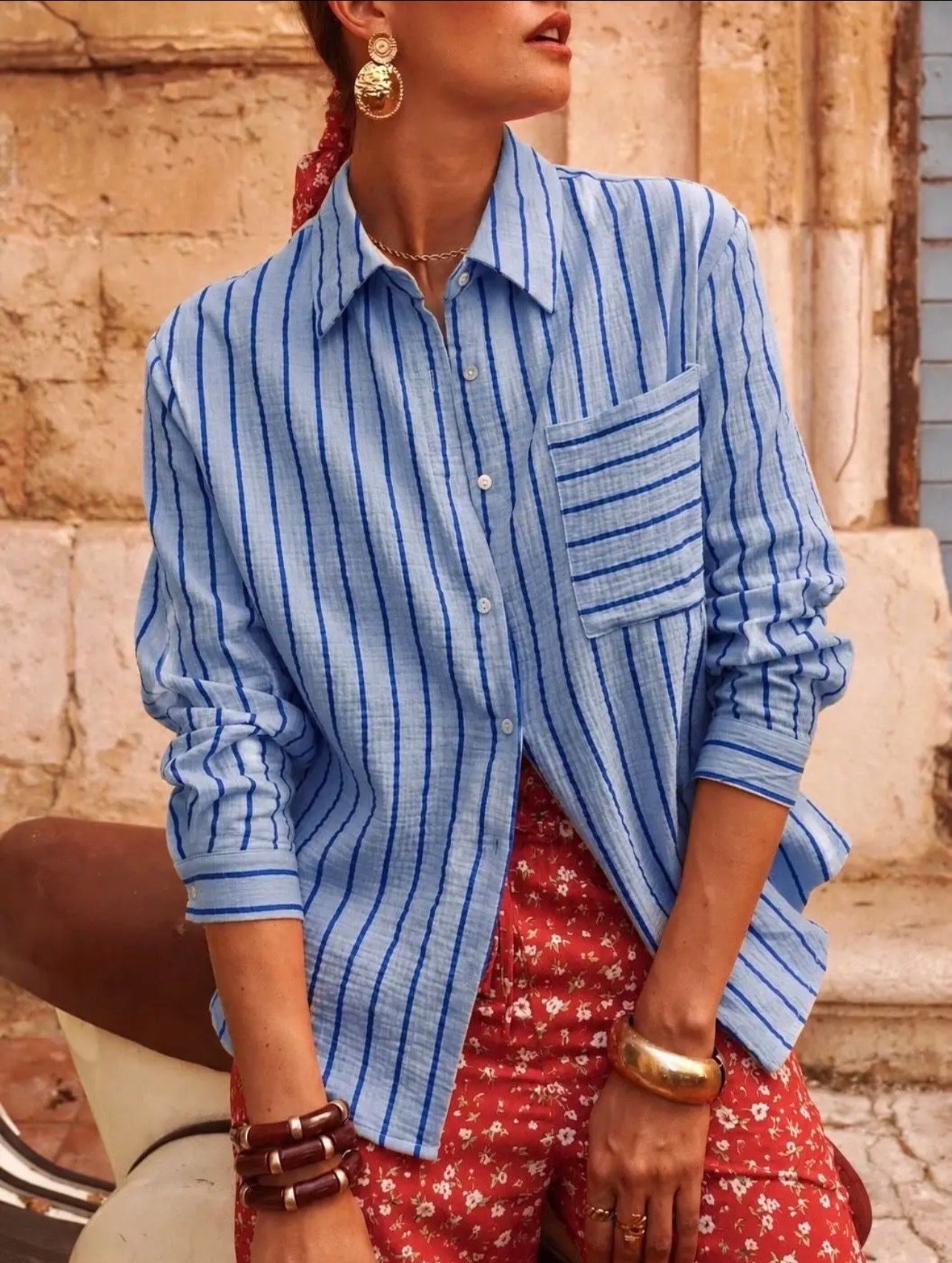 Blue Stripe Shirt