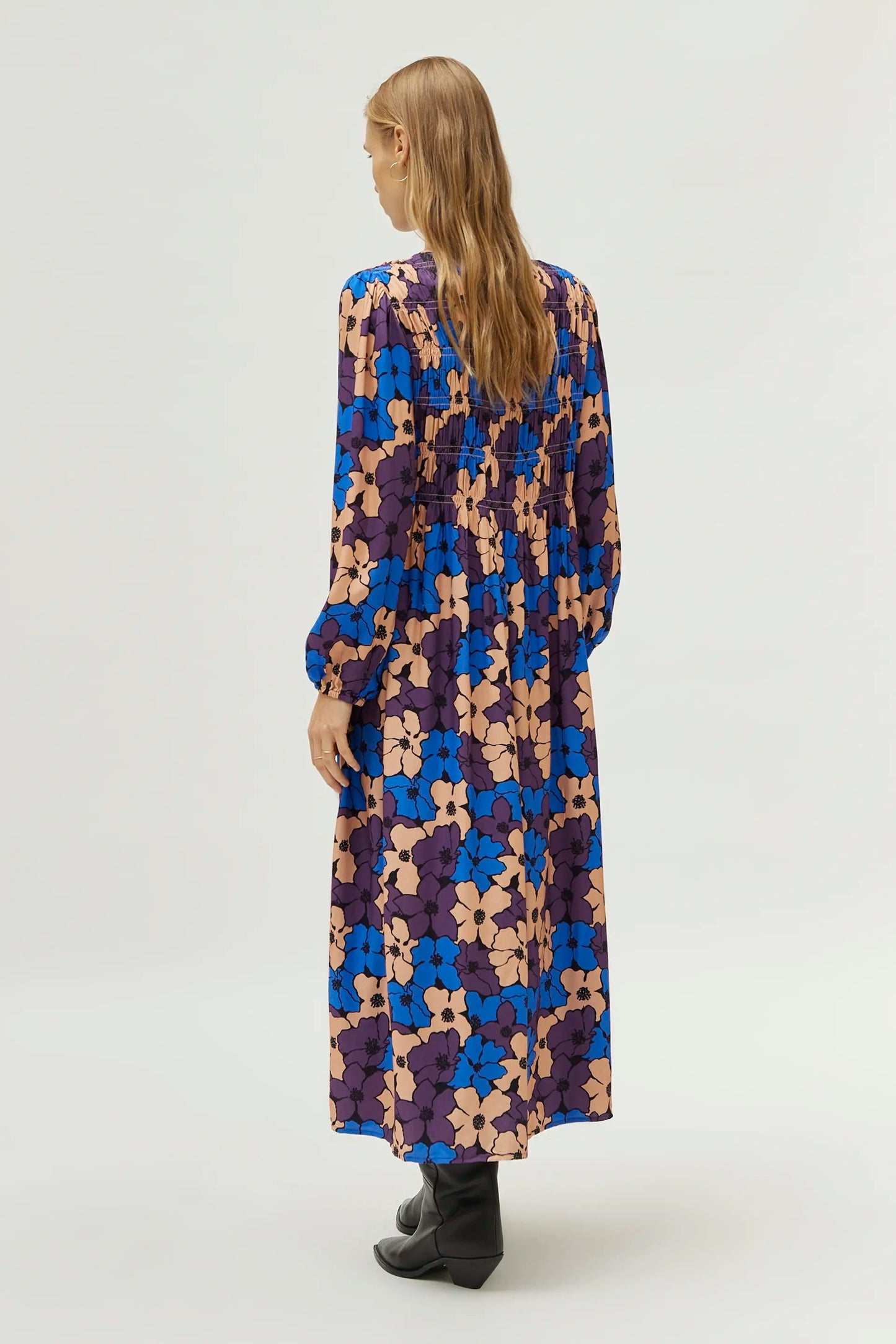 Camille Floral Print Long Dress