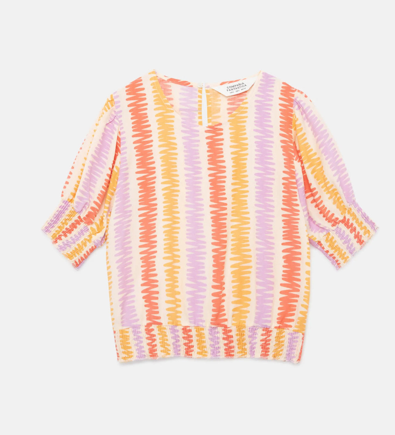 Lines Striped Printed Top