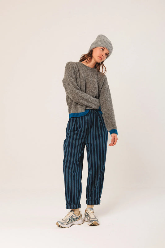 Bicolour Knitted Sweater