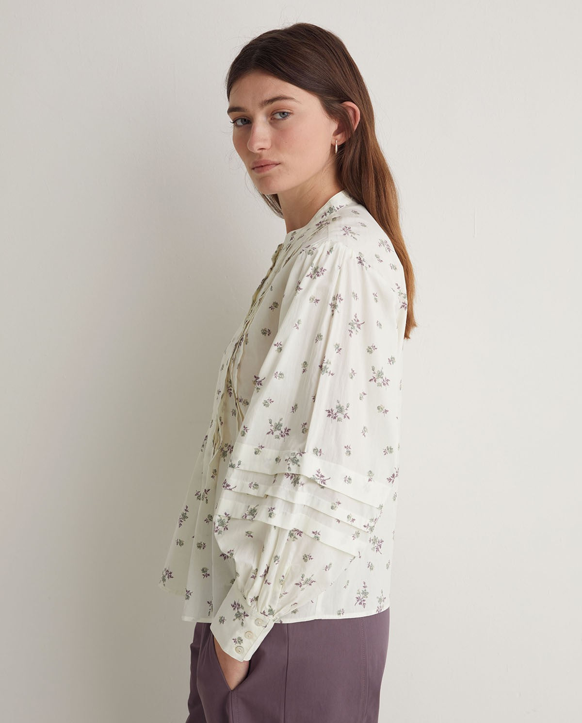 Multicolour Floral-Print Blouse