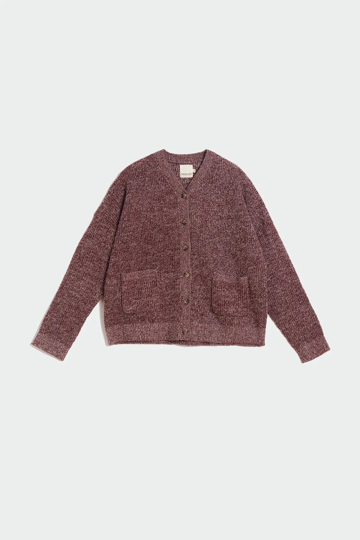 Marled Button-Up Cardigan