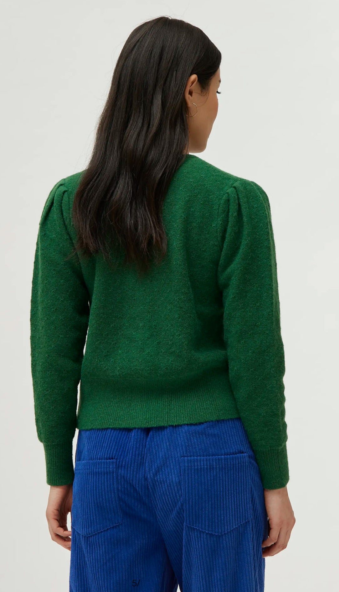 Green Laced Knit Cardigan