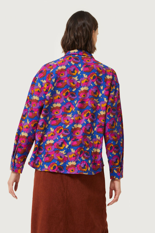 Dewberry Floral Print Shirt