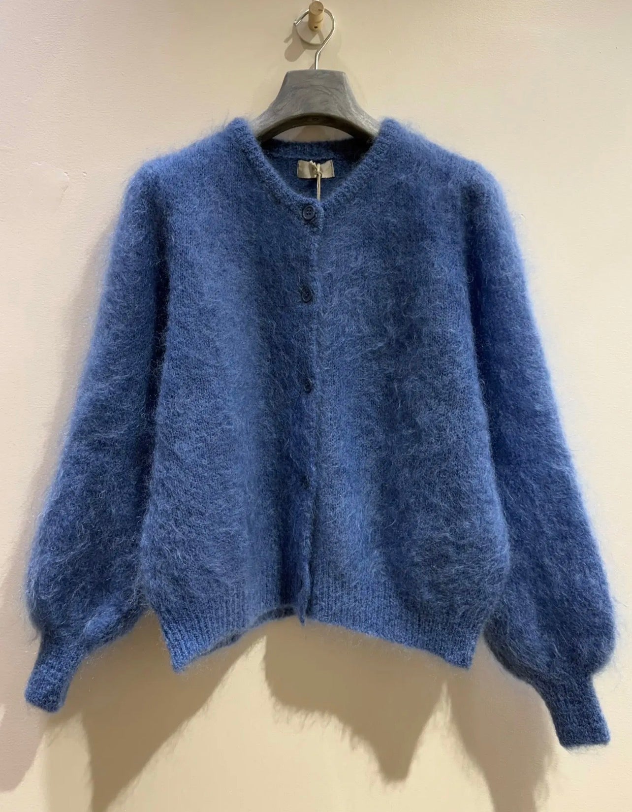Blue Mohair Cardigan