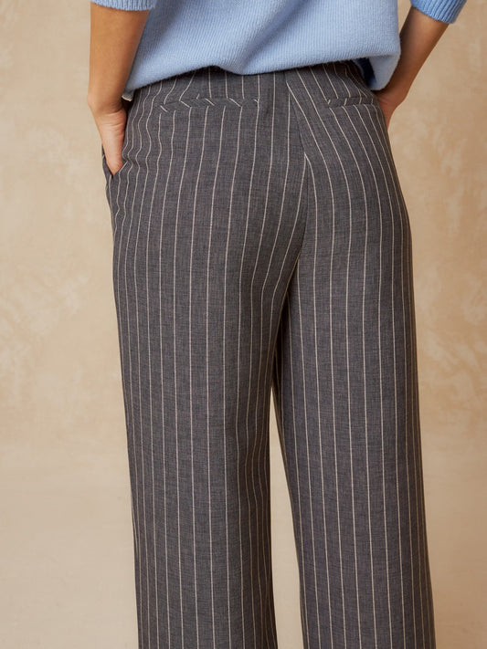 Tailored Pinstriped Pants