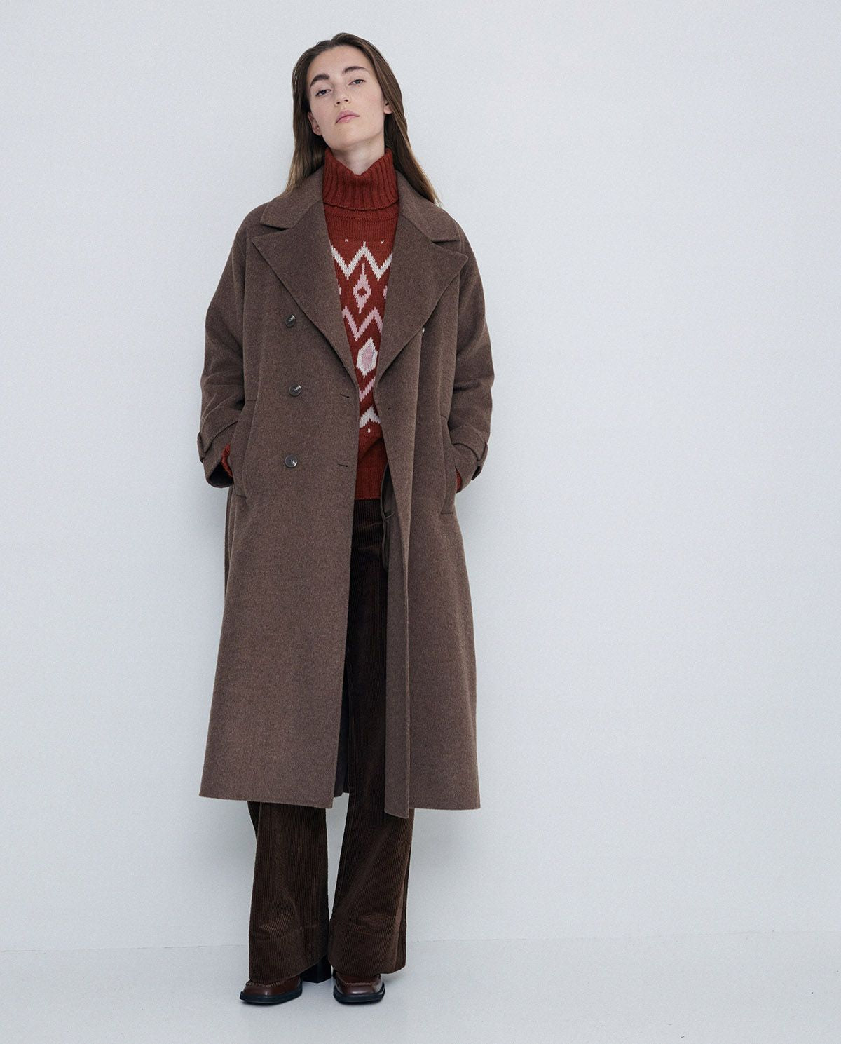 Wool Brown Coat