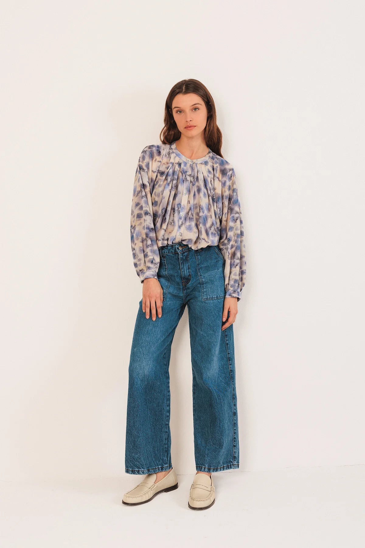 Watercolour-Print Shirt