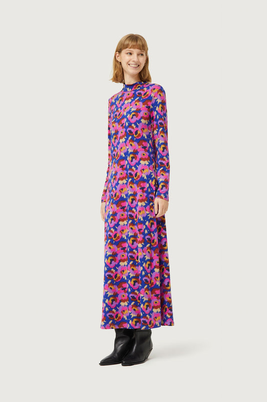 Dewberry Floral Print Long Dress