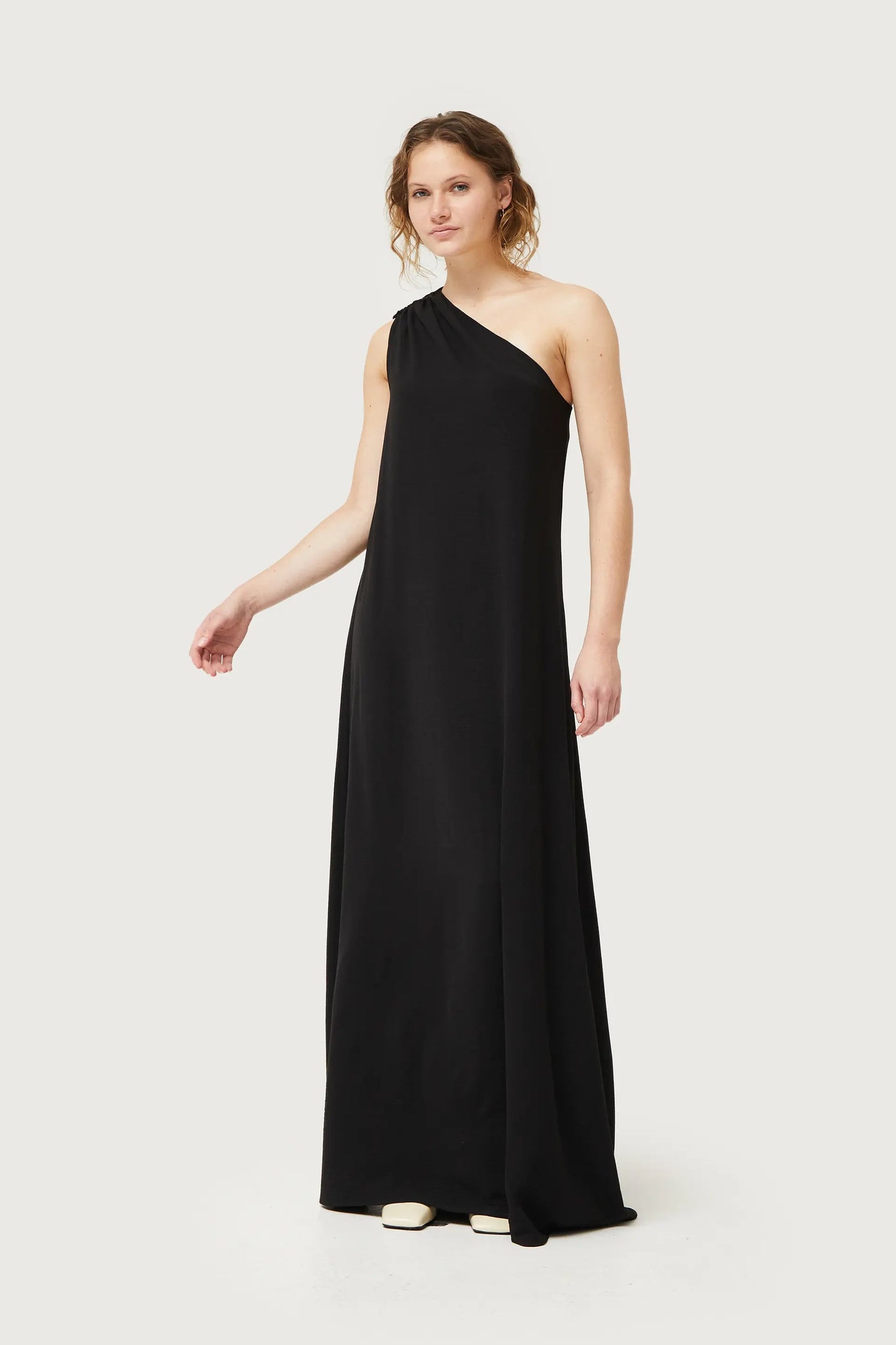 Black Asymmetrical Long Dress