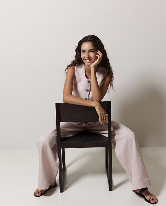 Wide Leg Pink Pants