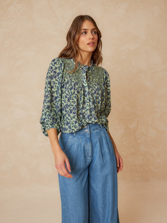 Smock Embroidered Shirt