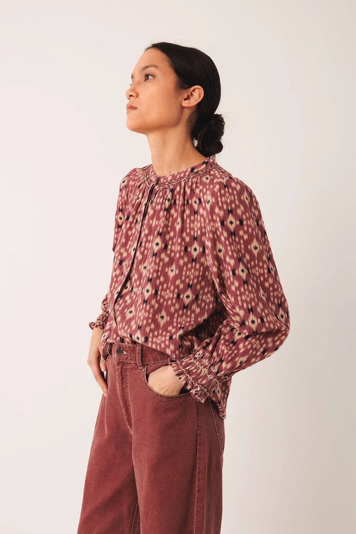 Ikat-Print Shirt