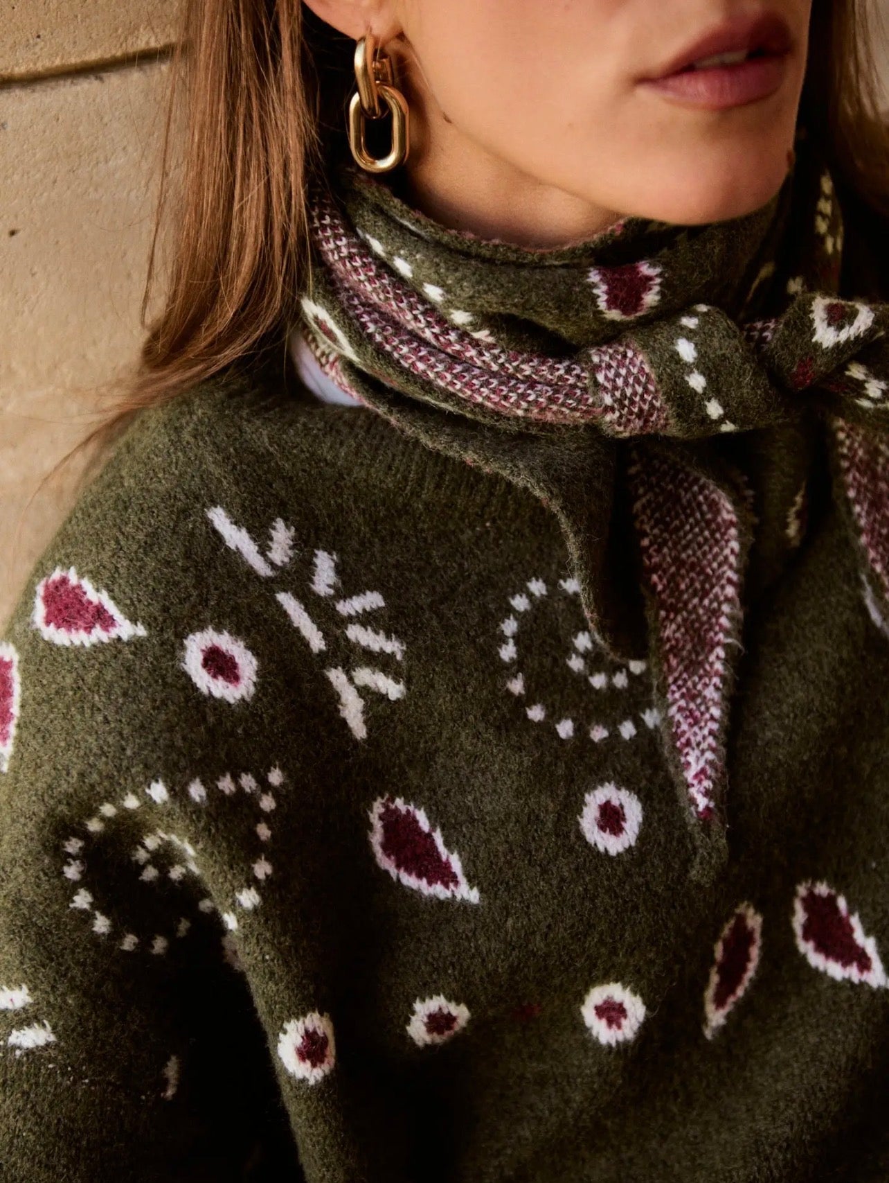 Khaki Pearl Sweater