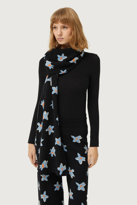 Black Printed scarf