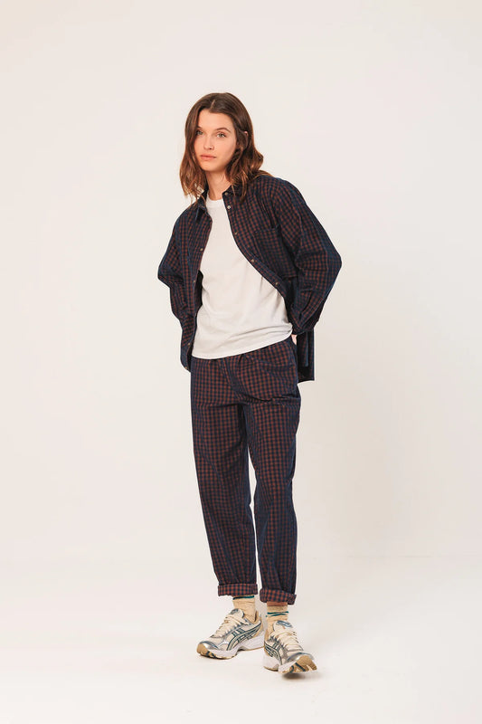 Vichy Micro-Corduroy Overshirt