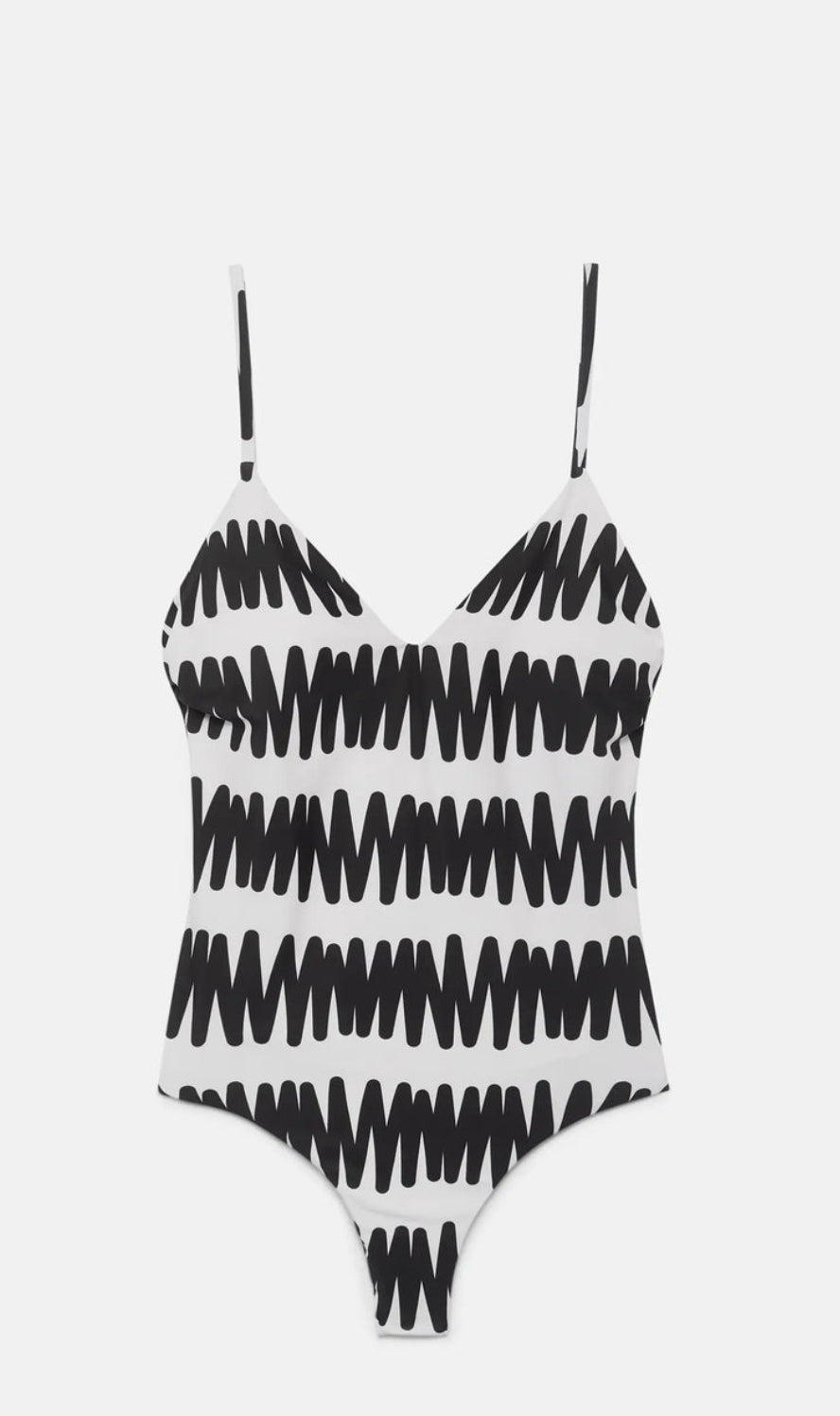 Summer Vibes Striped V-neckline Swimsuit