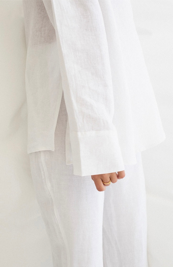 White Linen Trousers