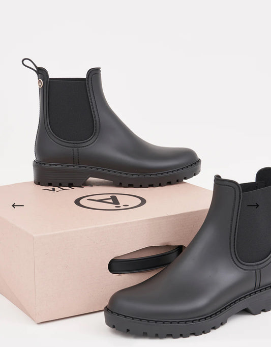 Black Druppel Rain Boots