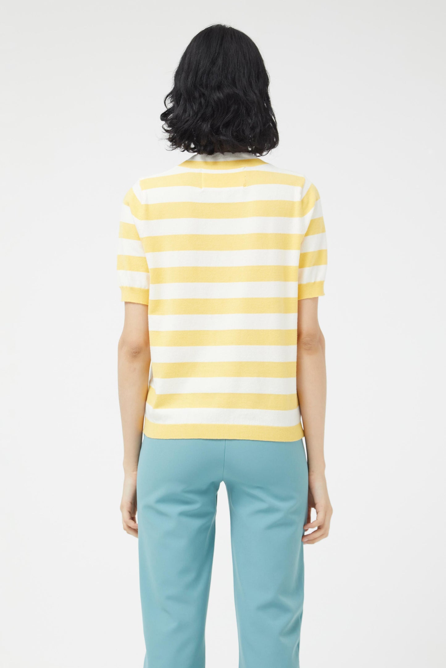 Yellow Stripe Print T-shirt