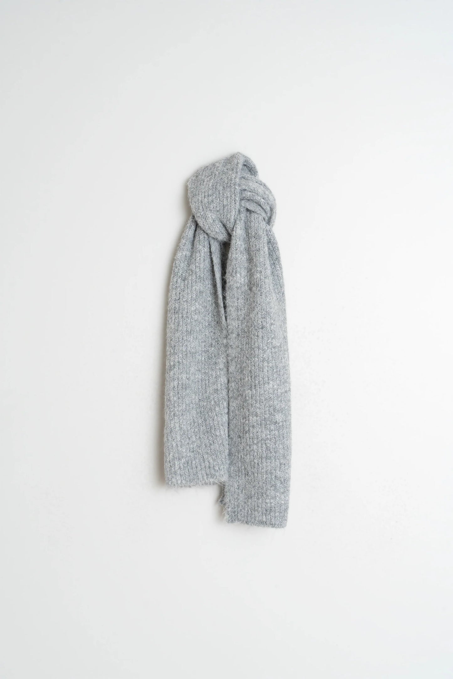 Knitted Grey Scarf