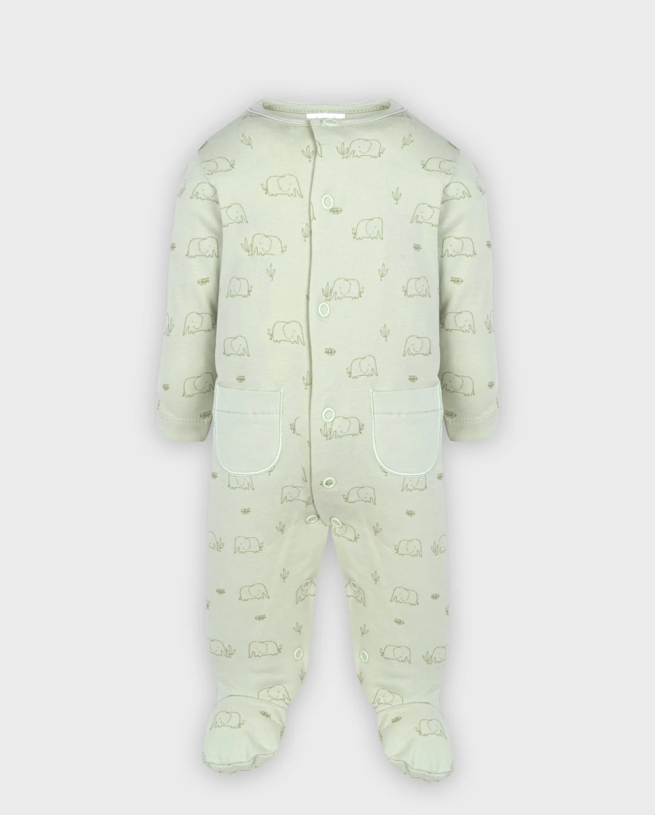 Long Sleeve Green Baby Onesie