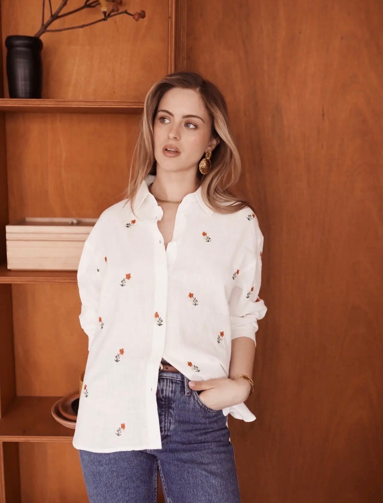 Floral Button Blouse