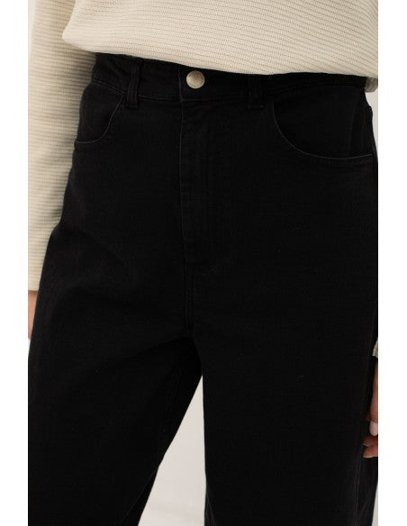 Bidasoa Black Denim Trousers