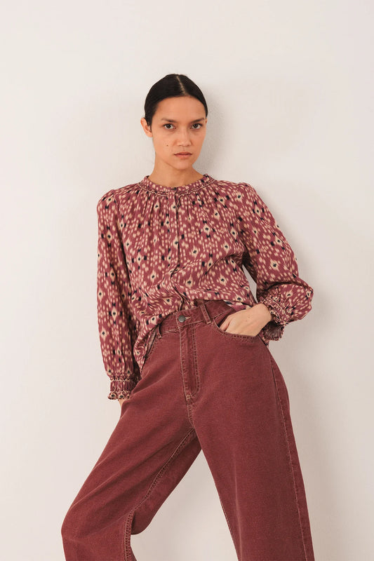 Ikat-Print Shirt