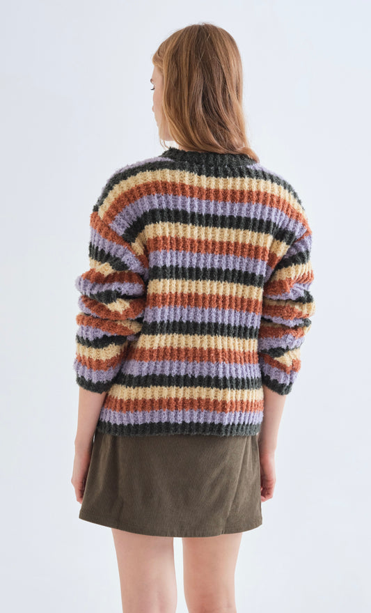 Multicolour Striped Sweater