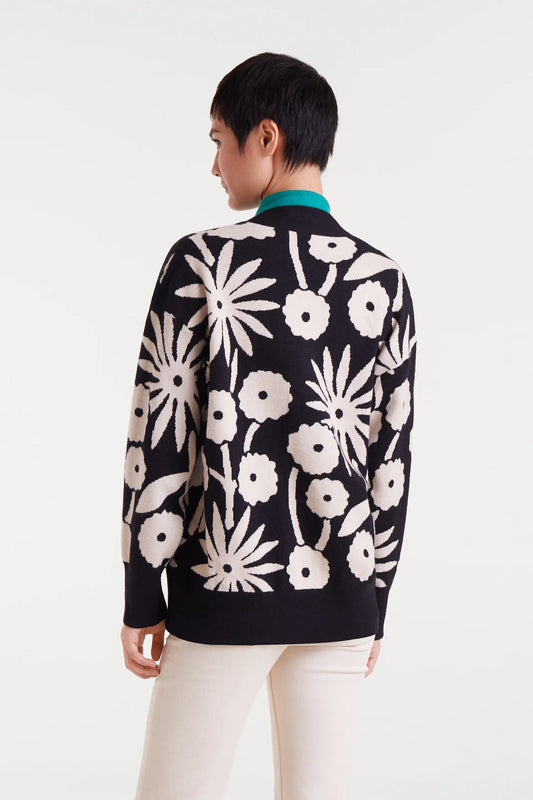 Jacquard Jacket with Tofu Print