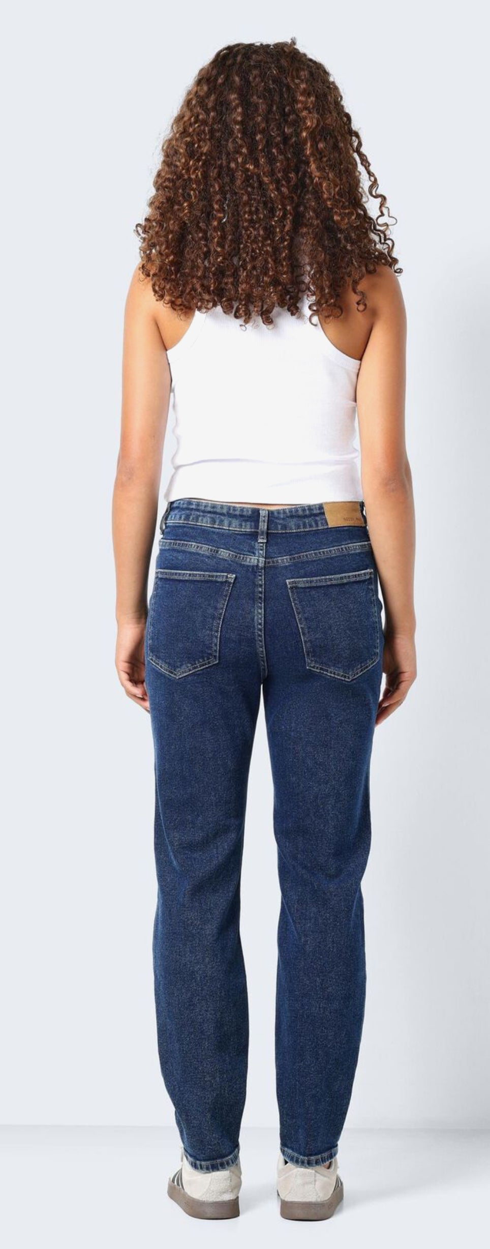Moni Cropped High Waisted Straight Fit Jeans