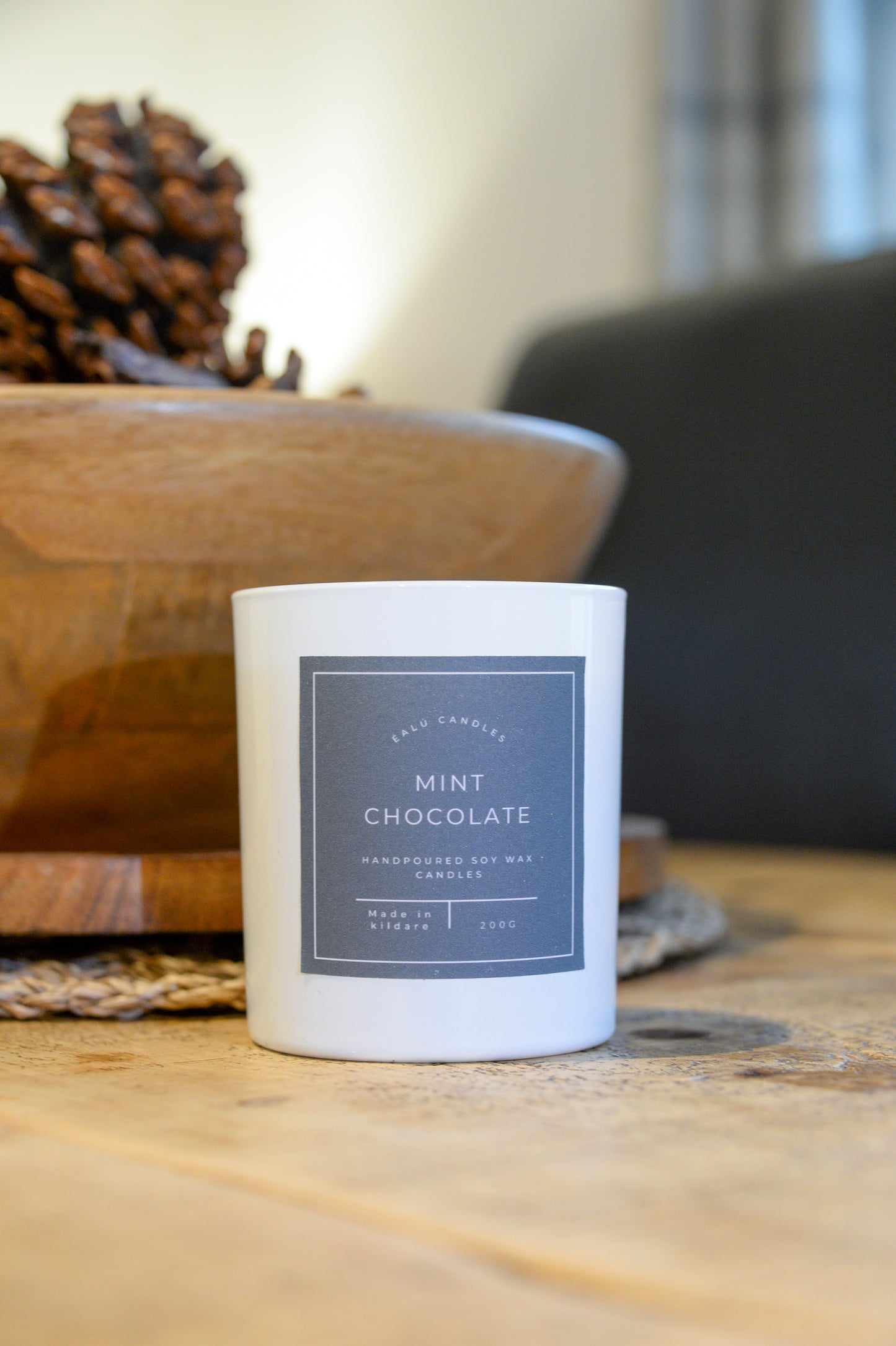 Mint chocolate Candle