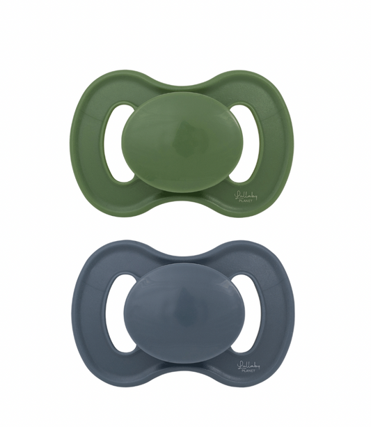 2 Pack Soothers Forest Green & Flint Stone